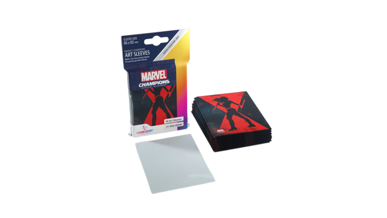 Gamegenic Marvel Champions Sleeves Black Widow