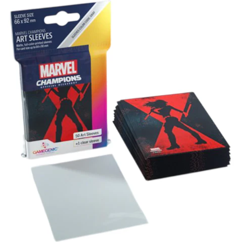Gamegenic Marvel Champions Sleeves Black Widow