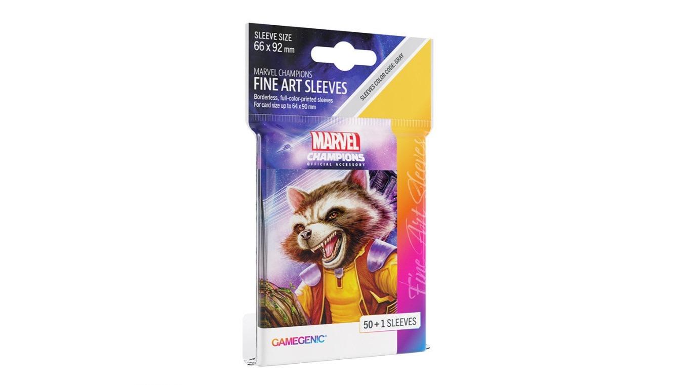 Gamegenic Marvel Champions Fine Art Sleeves - Rocket Raccoon