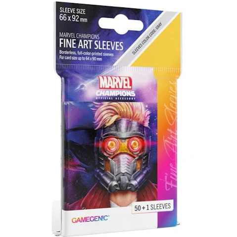 Gamegenic Marvel Champions Fine Art Sleeves Star - Lord