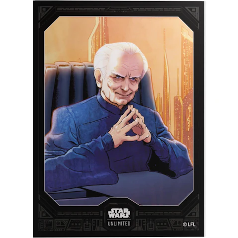 Gamegenic 6. 6 x.92cm Star Wars Unlimited Premium Art Sleeves - Chancellor Palpatine