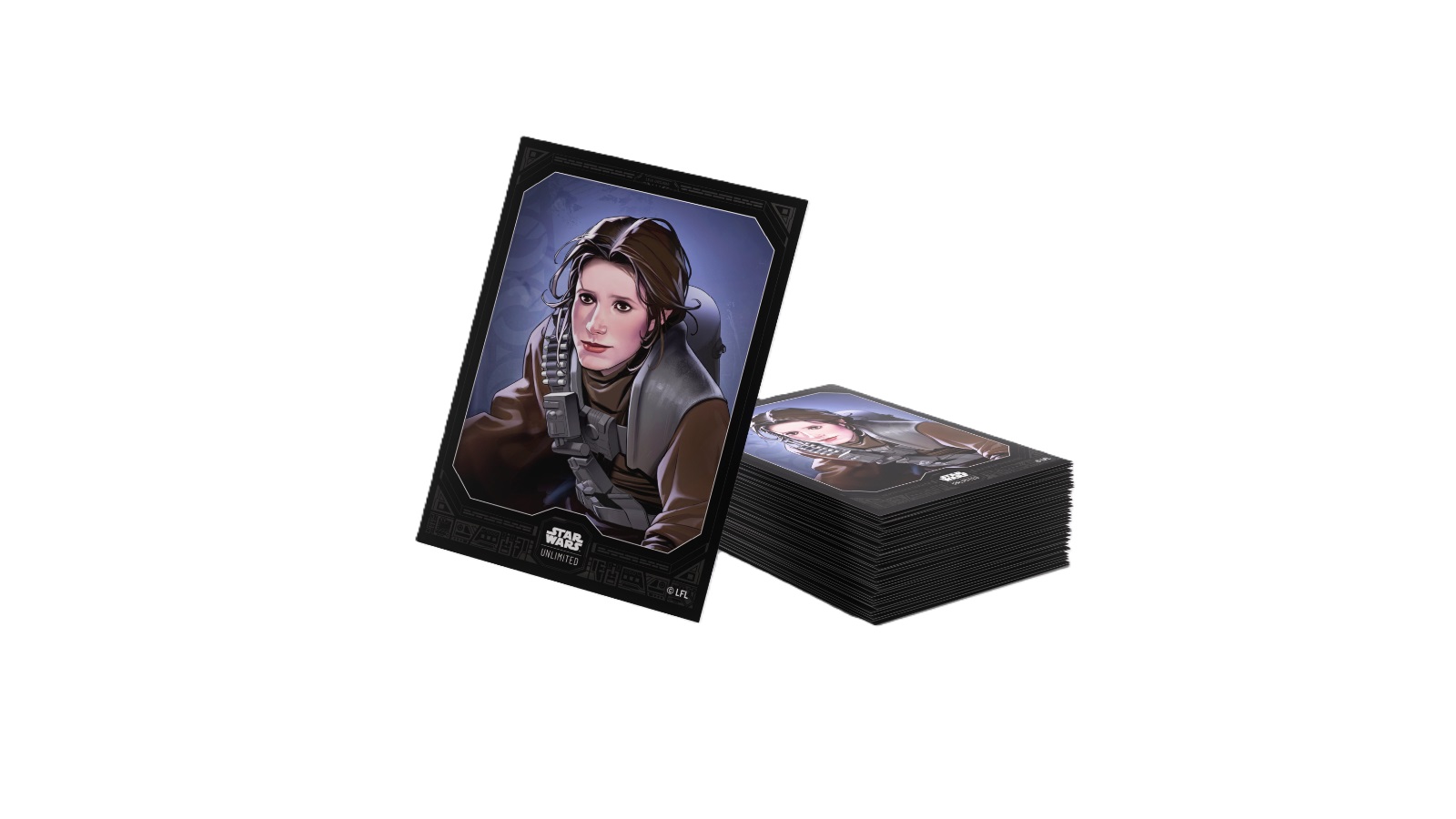 Gamegenic 62 Piece 6.6 x 9.2cm Star Wars Unlimited Premium Art Sleeves - Leia Organa