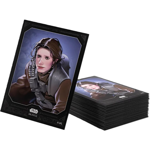 Gamegenic 62 Piece 6.6 x 9.2cm Star Wars Unlimited Premium Art Sleeves - Leia Organa