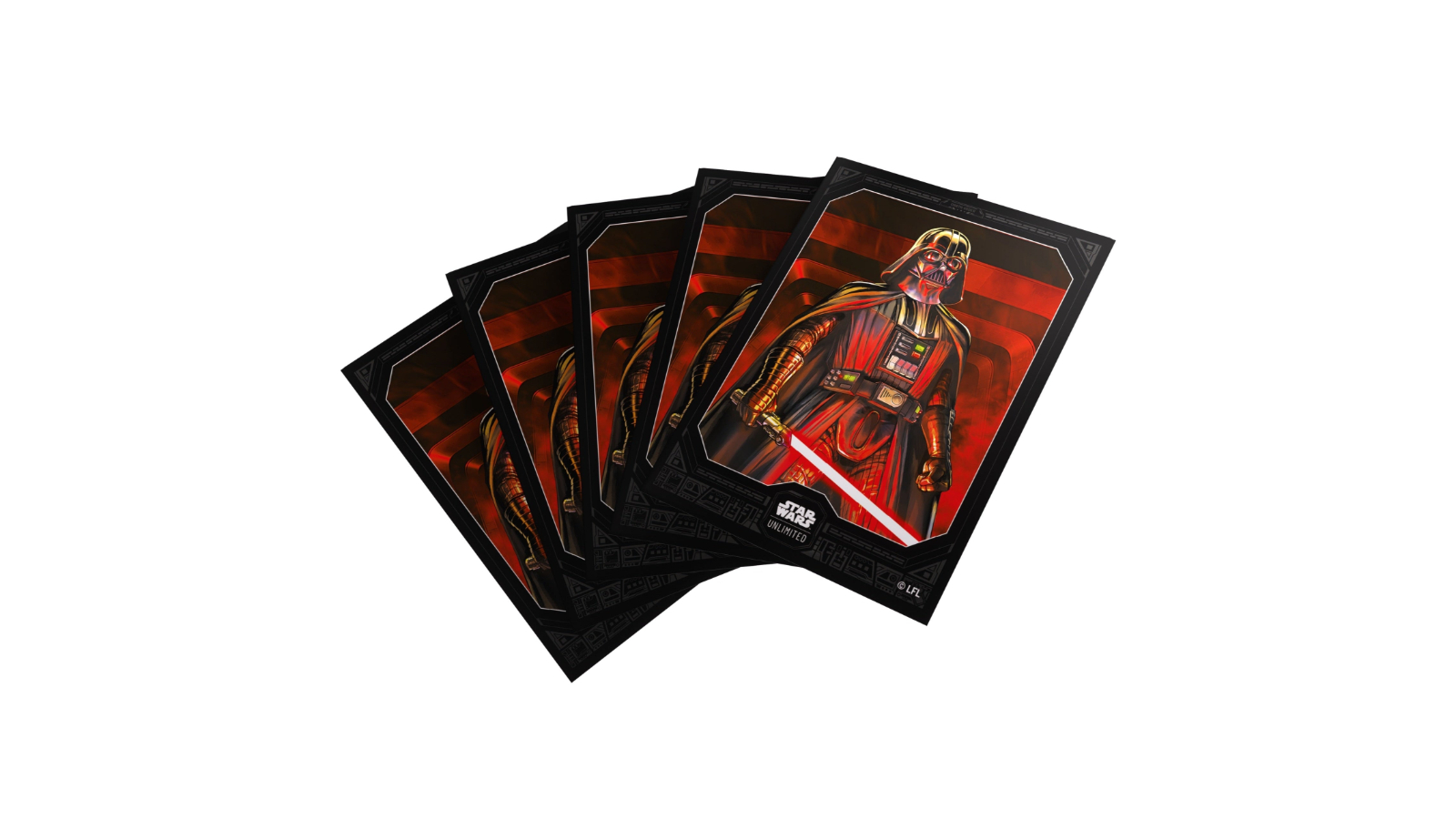 Gamegenic 62 Piece 6.6 x 9.2cm Star Wars Unlimited Premium Art Sleeves - Darth Vader Unstoppable