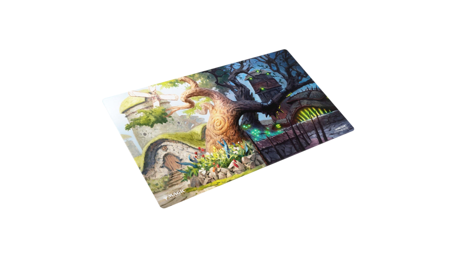 Gamegenic Magic the Gathering Lorwyn Eclipsed Shiny Playmat - Temple Garden