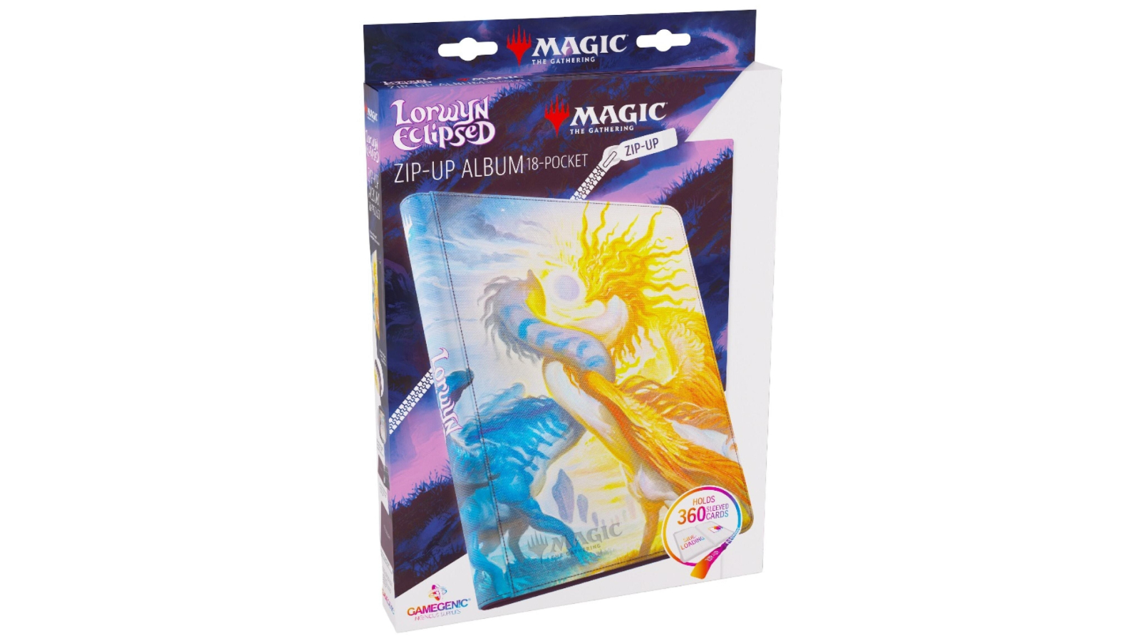 Gamegenic 18 Pocket Magic the Gathering Lorwyn Eclipsed Zip-Up Album - Celestial Reunion