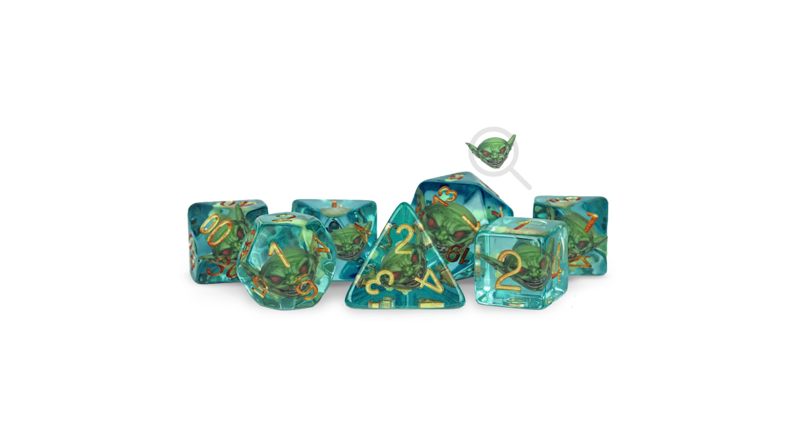 Fanroll By Metallic Dice Games Pathfinder Goblin Inclusion Dice Set