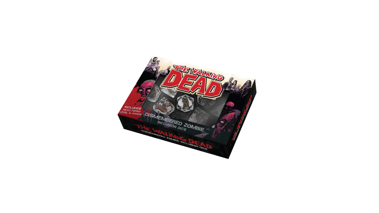 Fanroll By Metallic Dice Games the Walking Dead Dismembered Zombie Resin Poly Dice Set