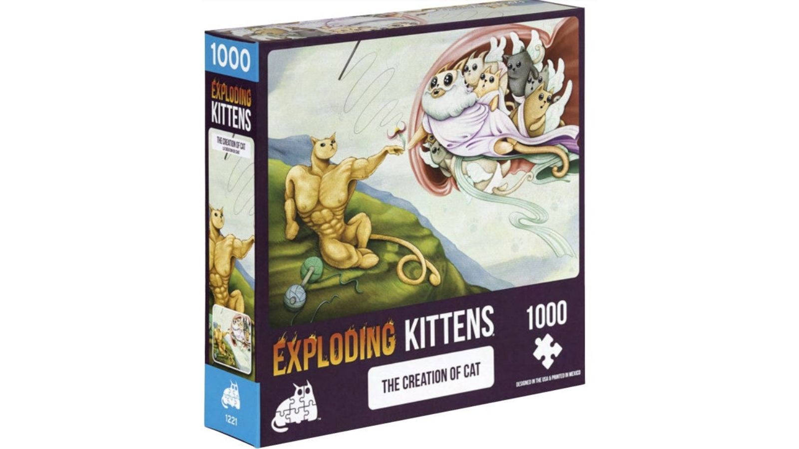 Exploding Kittens 1000 Piece Puzzle the Creation of Cat