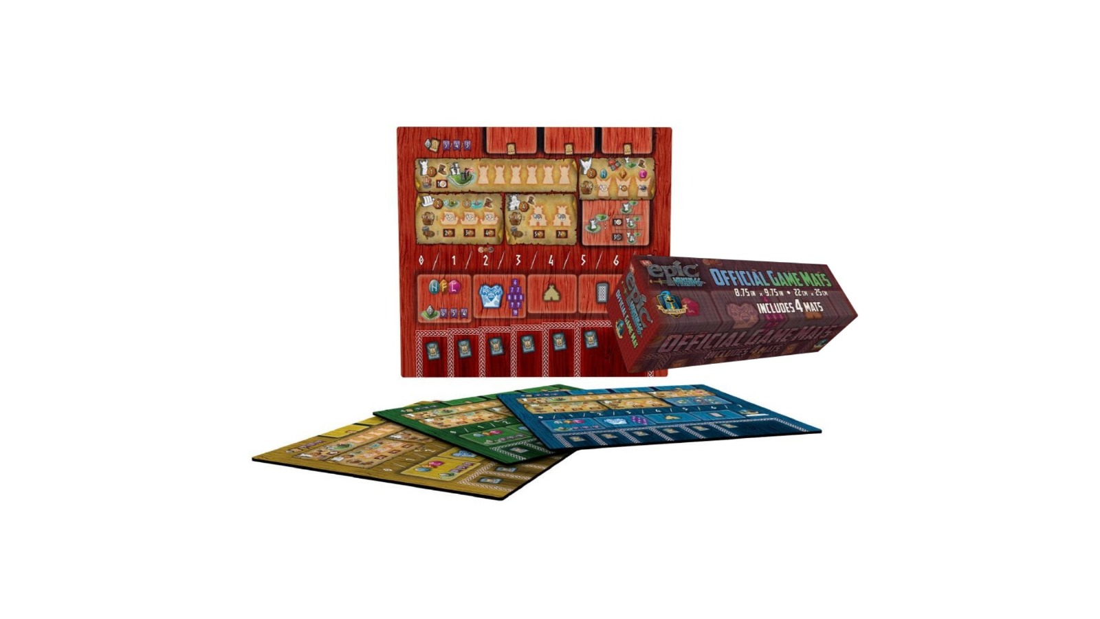 Gamelyn Games Pack of 4 Tiny Epic Vikings Clan Mat