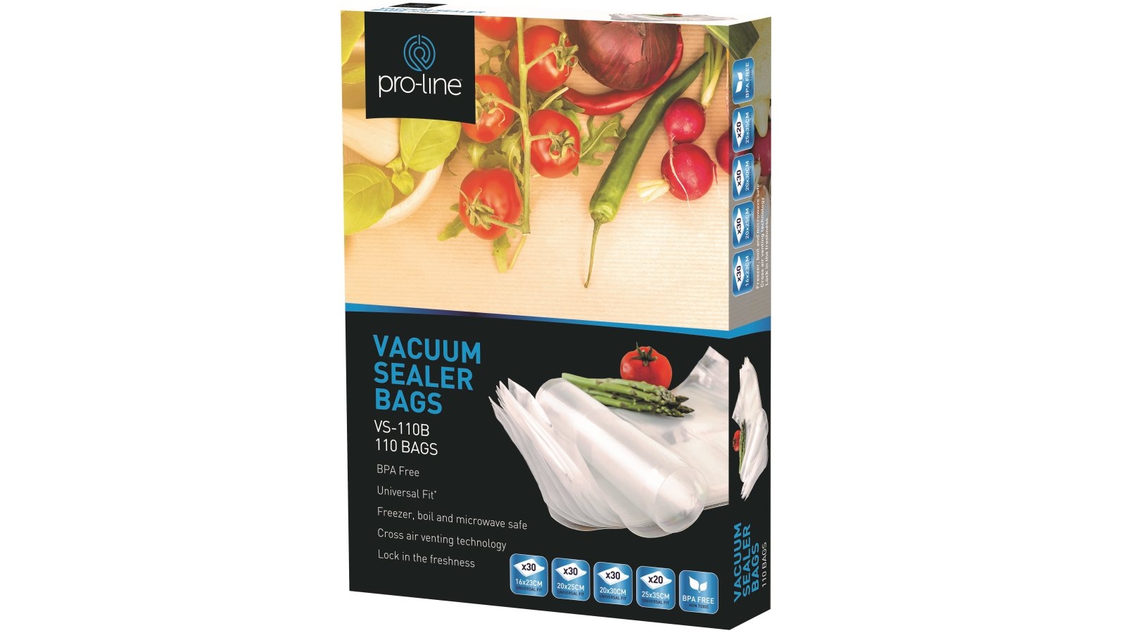 Pro-line Premium Vacuum Sealer Bags and Rolls BPA Free 150um