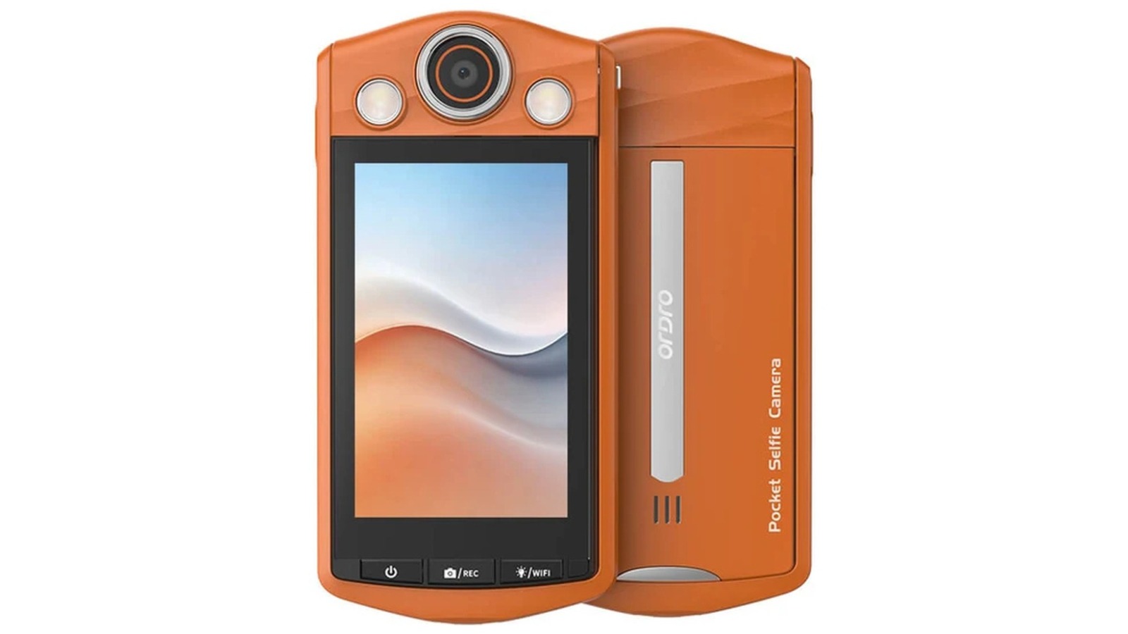 Ordro VS3 Selfie Digital Camera - Orange