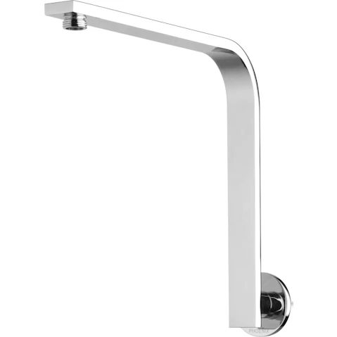 Phoenix Vivid Slimline Shower Arm Rectangle Round Plate - Chrome