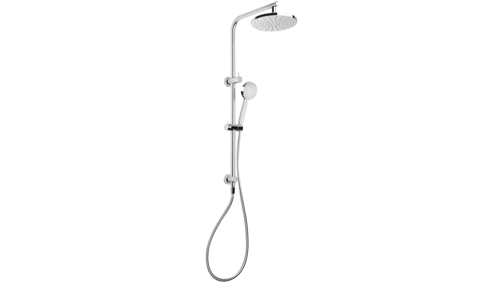 Phoenix Vivid Slimline Twin Shower - Chrome