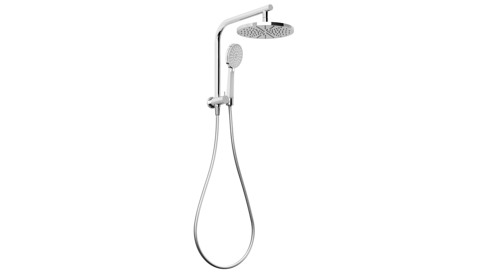 Phoenix Vivid Slimline Compact Twin Shower - Chrome