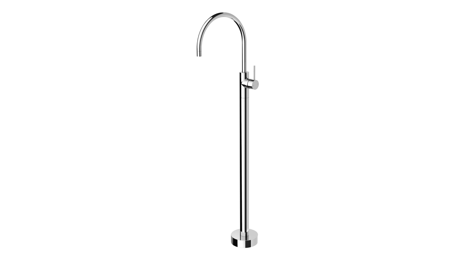 Phoenix Vivid Slimline Floor Mounted Bath Mixer - Chrome