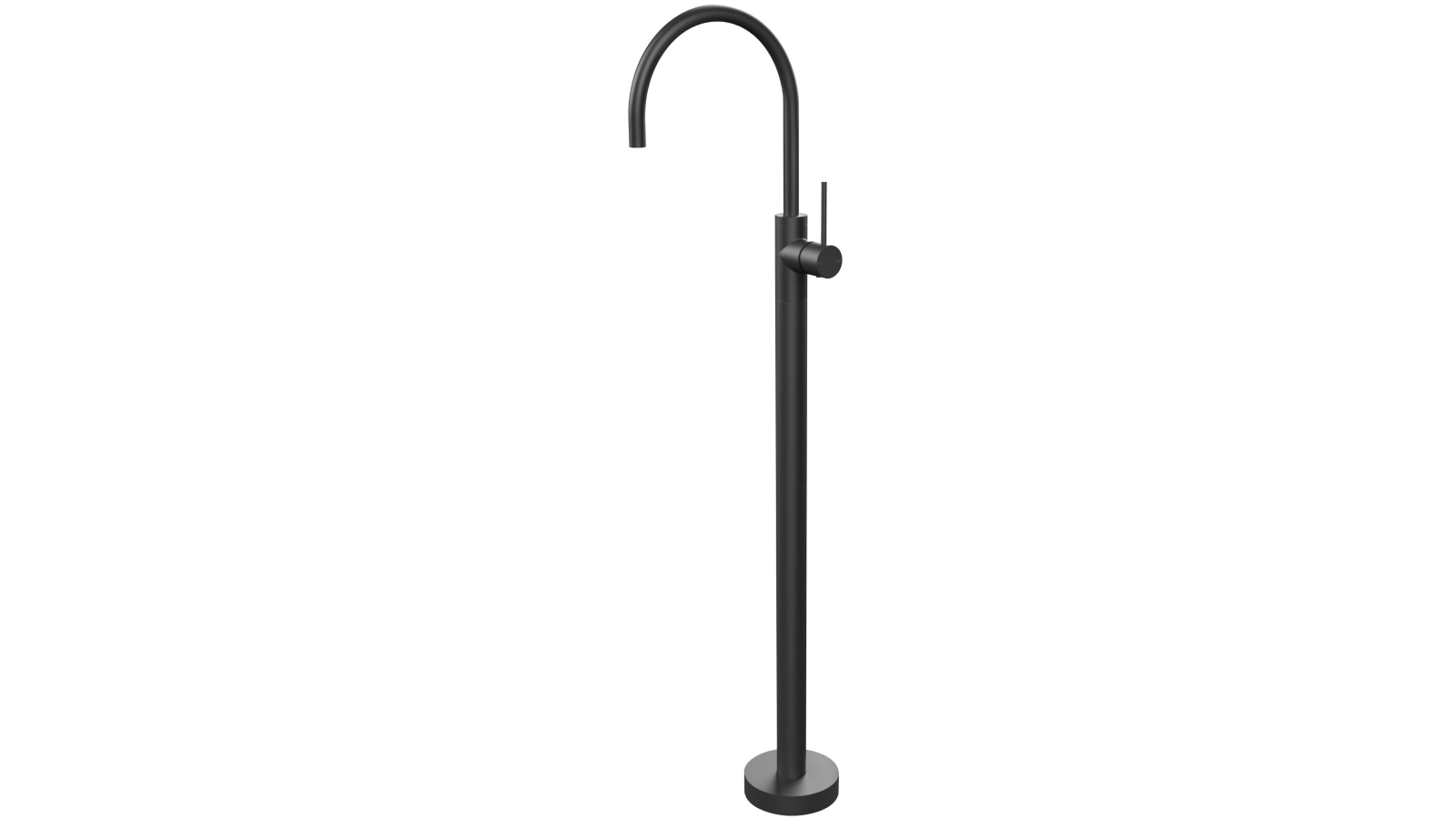 Phoenix Vivid Slimline Floor Mounted Bath Mixer - Matte Black