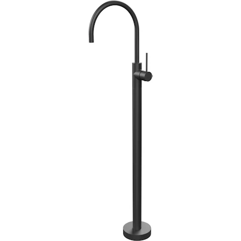 Phoenix Vivid Slimline Floor Mounted Bath Mixer - Matte Black
