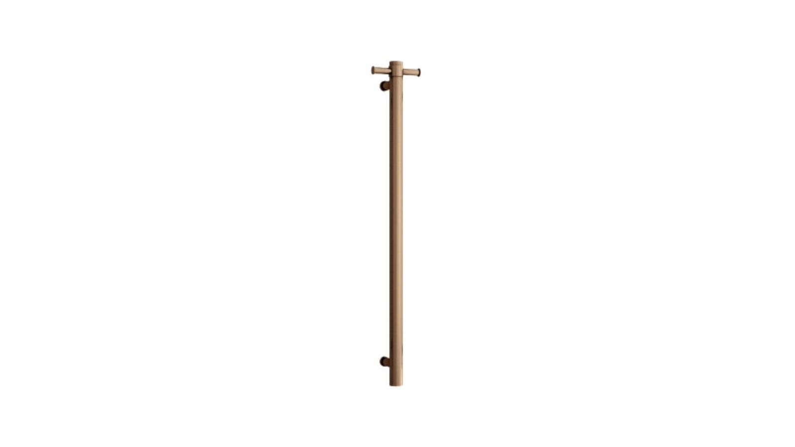 Thermogroup Thermorail Round Single Heated Towel Rail - Brushed Bronze