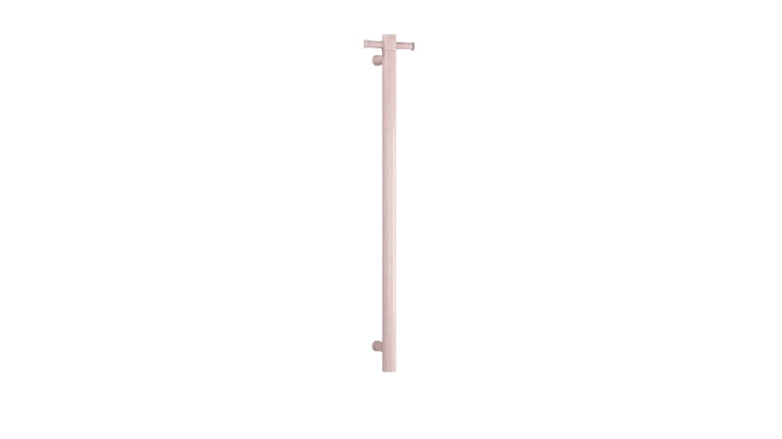 Thermogroup Thermorail Round Vertical Single Heated Towel Rail - Dusty Pink