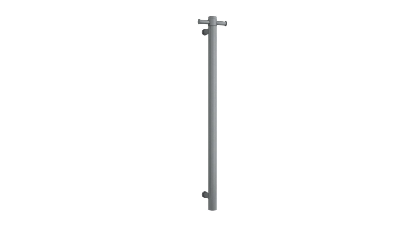 Thermogroup Thermorail 12V Vertical Single Heated Towel Rail - Gunmetal
