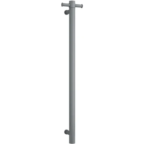 Thermogroup Thermorail 12V Vertical Single Heated Towel Rail - Gunmetal
