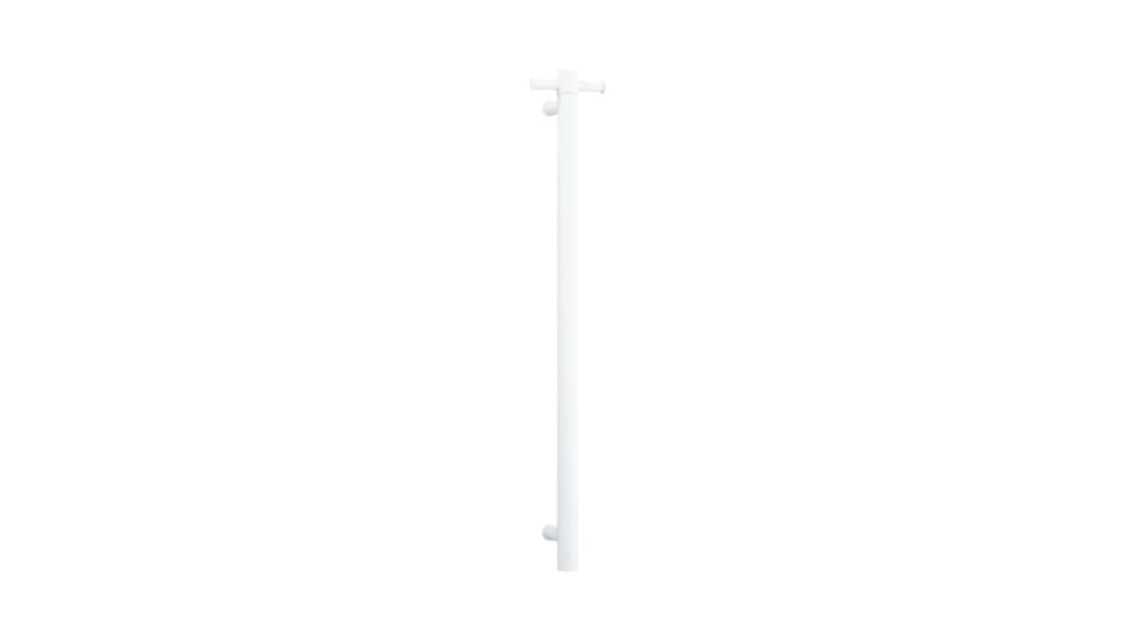 Thermogroup Thermorail Vertical Single Heated Towel Rail - Matte White