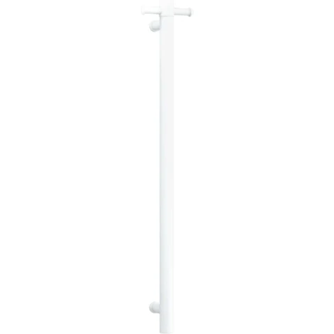 Thermogroup Thermorail 12V Vertical Single Heated Towel Rail - Satin White