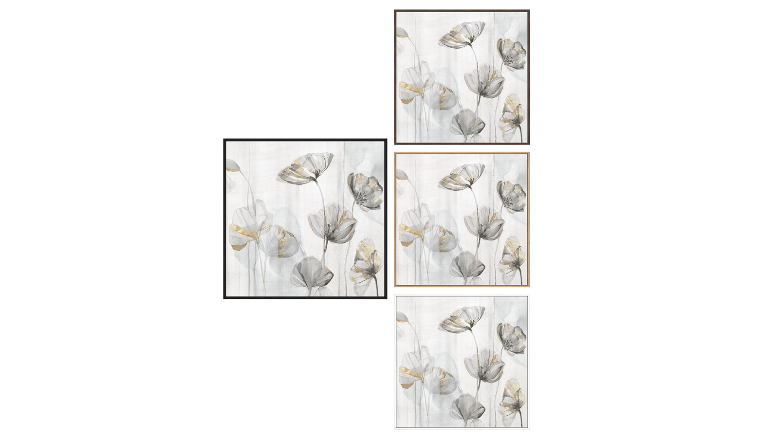 La Grolla Silver Poppies I Gallery Wall Art