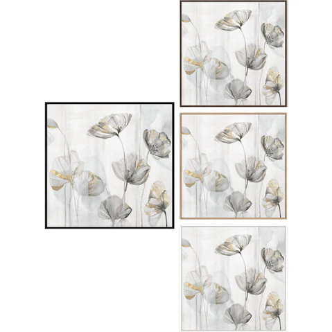 La Grolla Silver Poppies I Gallery Wall Art