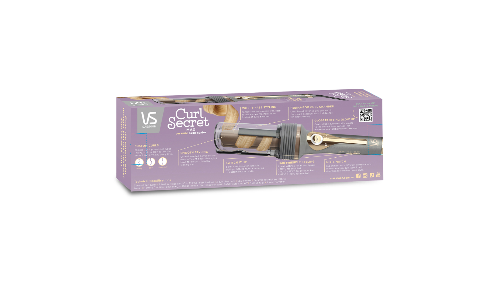 VS Sassoon Curl Secret Ceramic Auto Curler