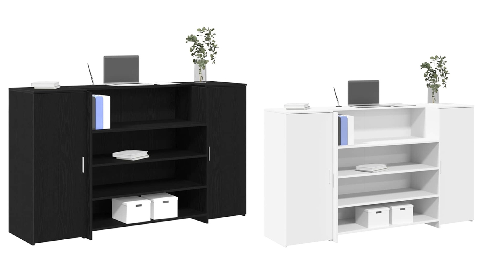 vidaXL Engineered Wood 180 x 50 x 103.5cm Reception Desk