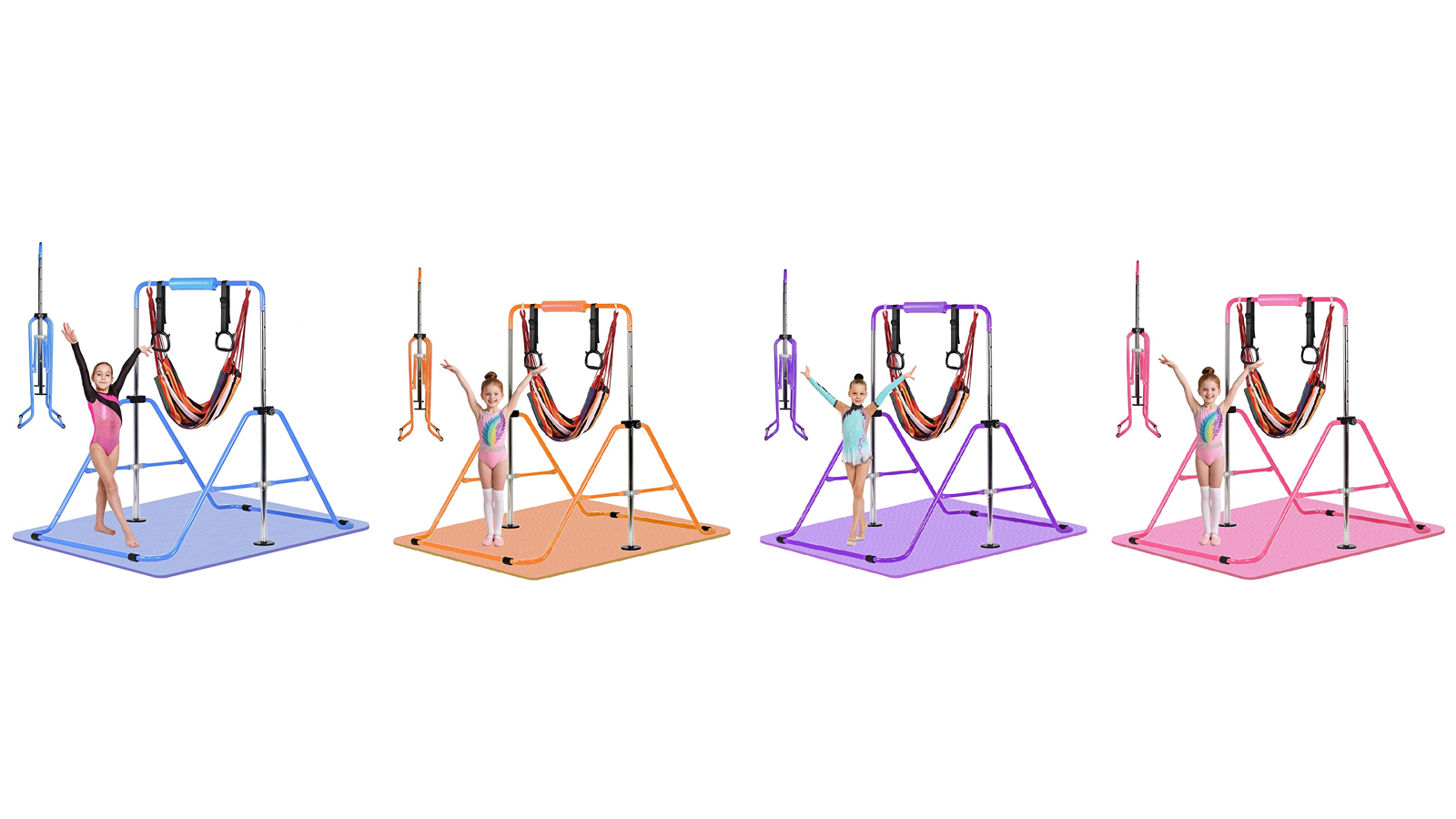 Advwin Gymnastic Bar for Kids with Mat, Ring, and Swing