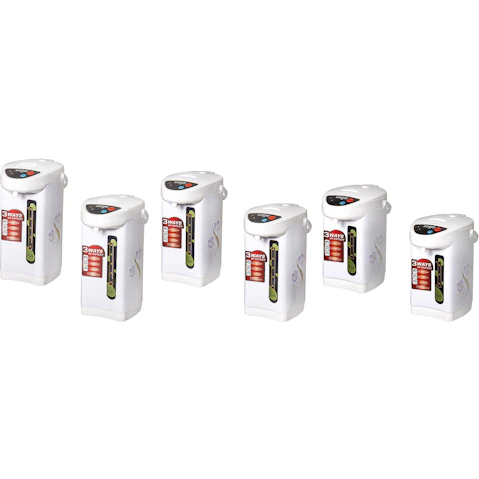Soga 2 Piece White Plastic Electric Thermal Pot with 3 Dispensing Mode