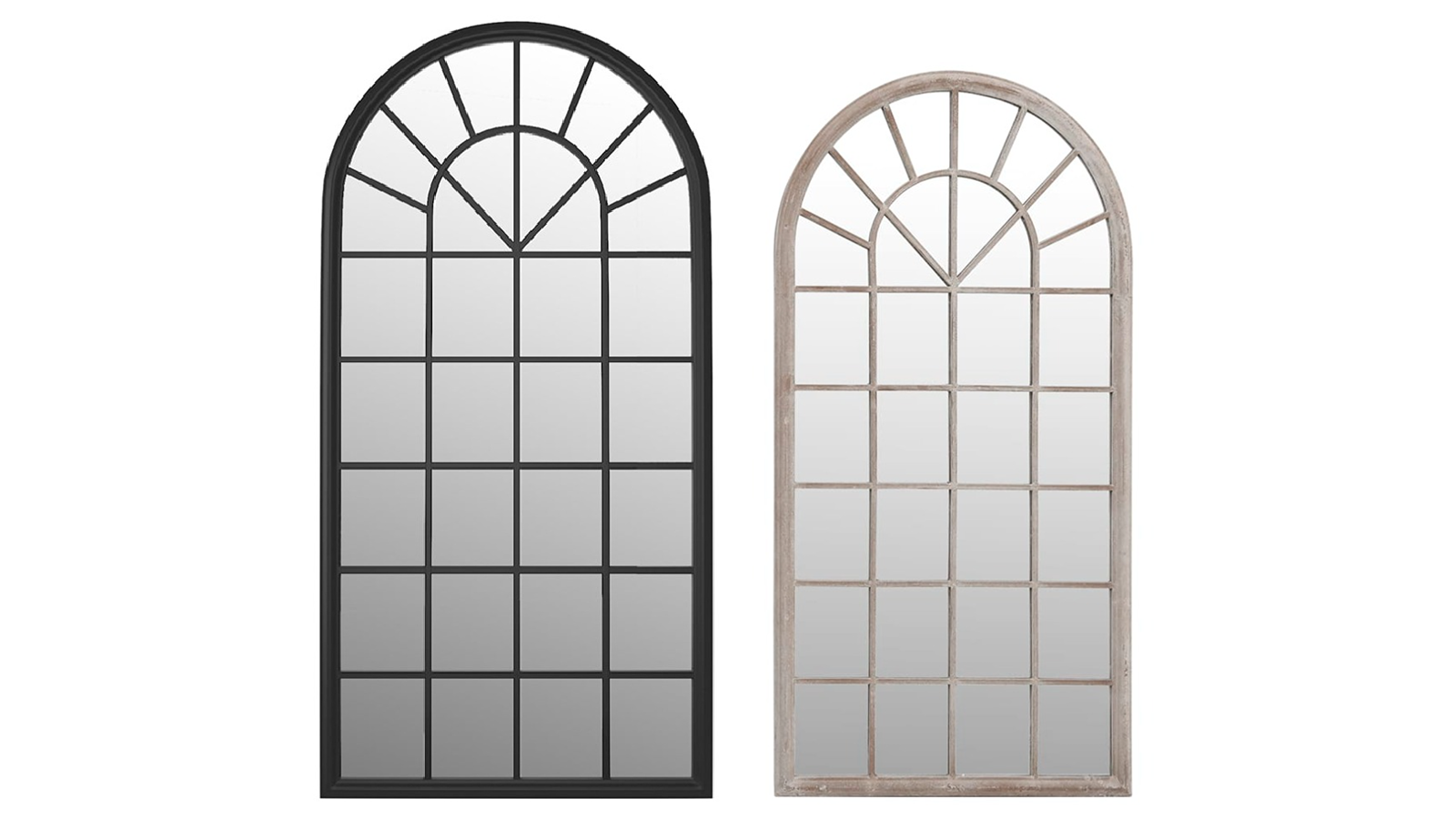 vidaXL Iron 90 x 45cm Garden Mirror