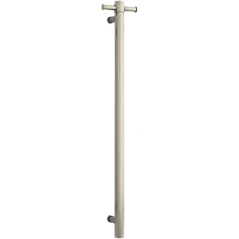 Thermogroup Thermorail 12V Vertical Single Heated Towel Rail - Brushed Nickel