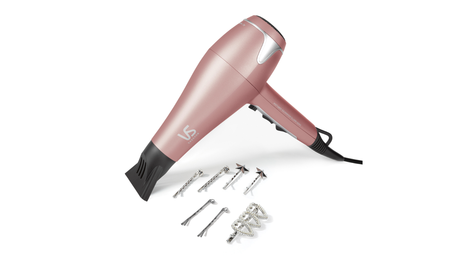 VS Sassoon Bella Glam Deluxe Set Hair Dryer - Marshmallow/Silver