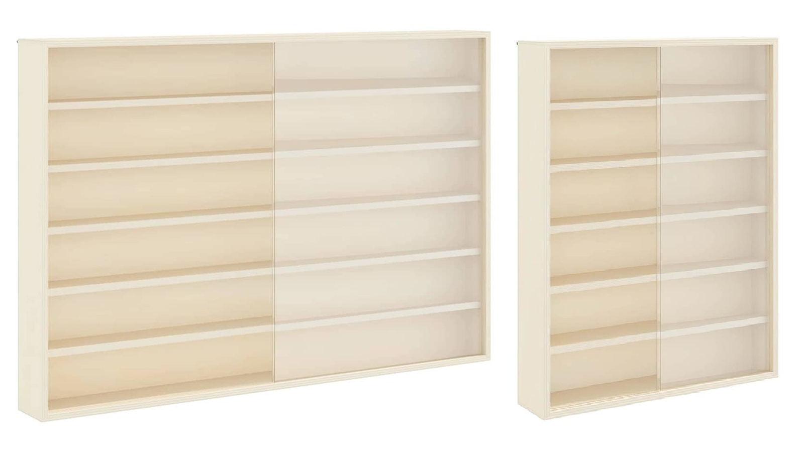 vidaXL Brown Plywood Wooden Collector's Display Case