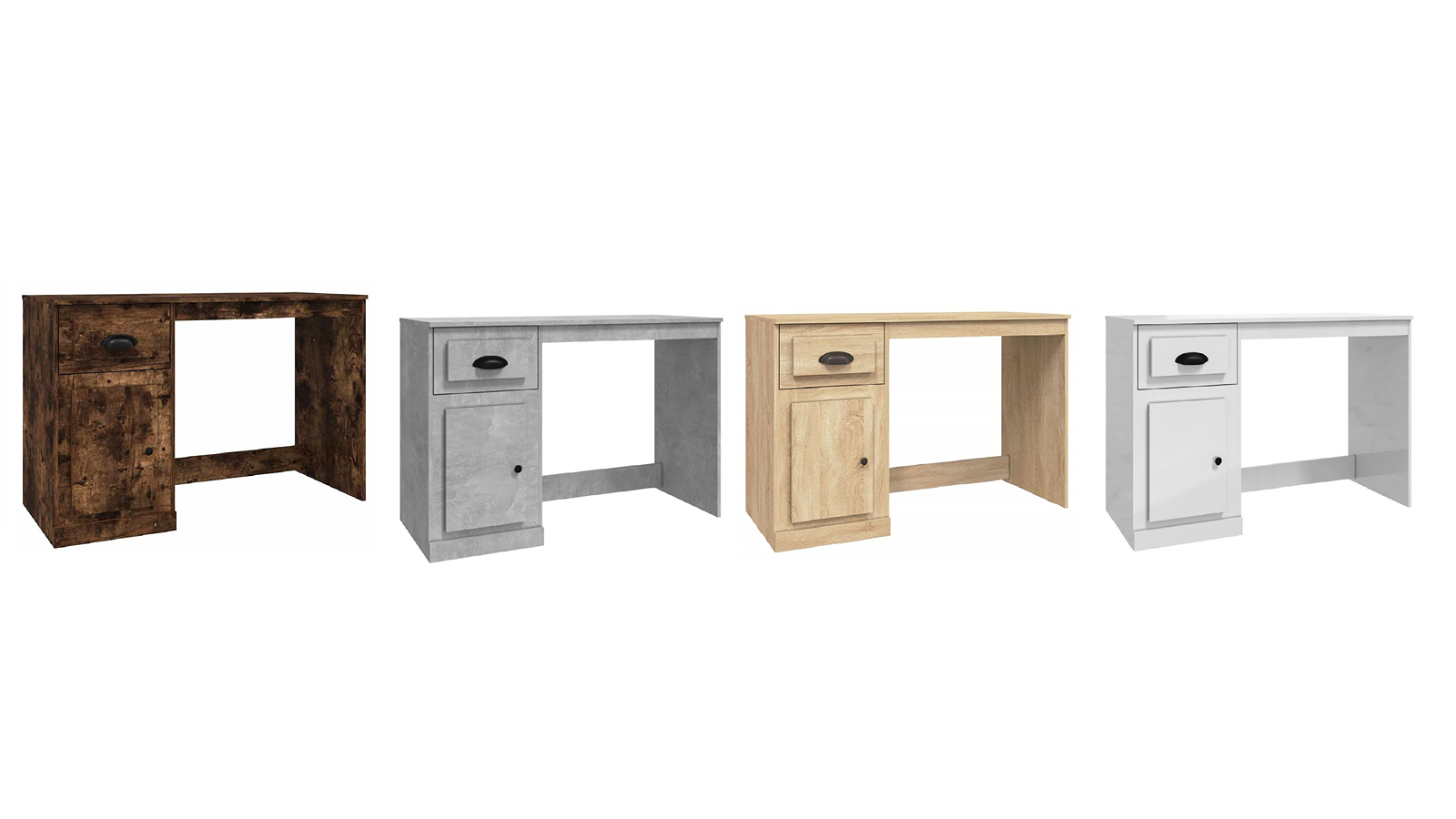 vidaXL Engineered Wood 115 x 50 x 75cm Desk with Drawer