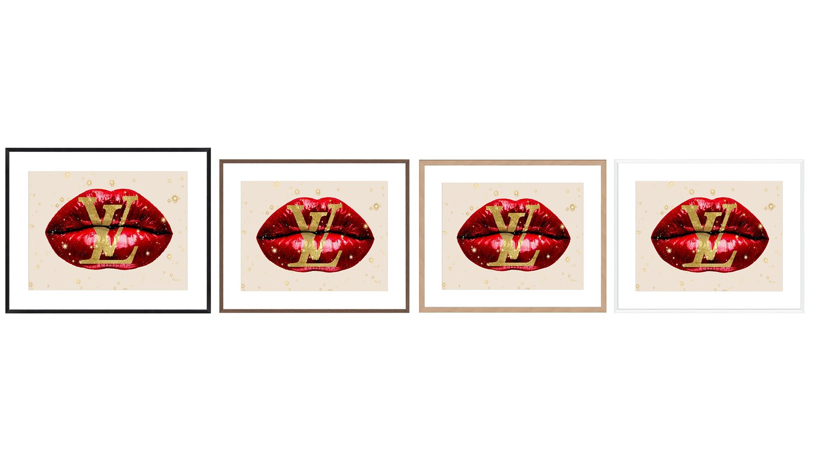 La Grolla Fashion Lips Red II Frame Wall Art