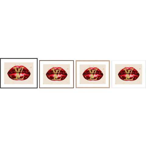 La Grolla Fashion Lips Red II Frame Wall Art