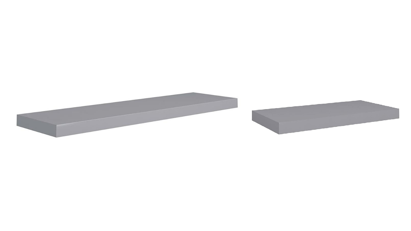 vidaXL Grey MDF Floating Wall Shelf