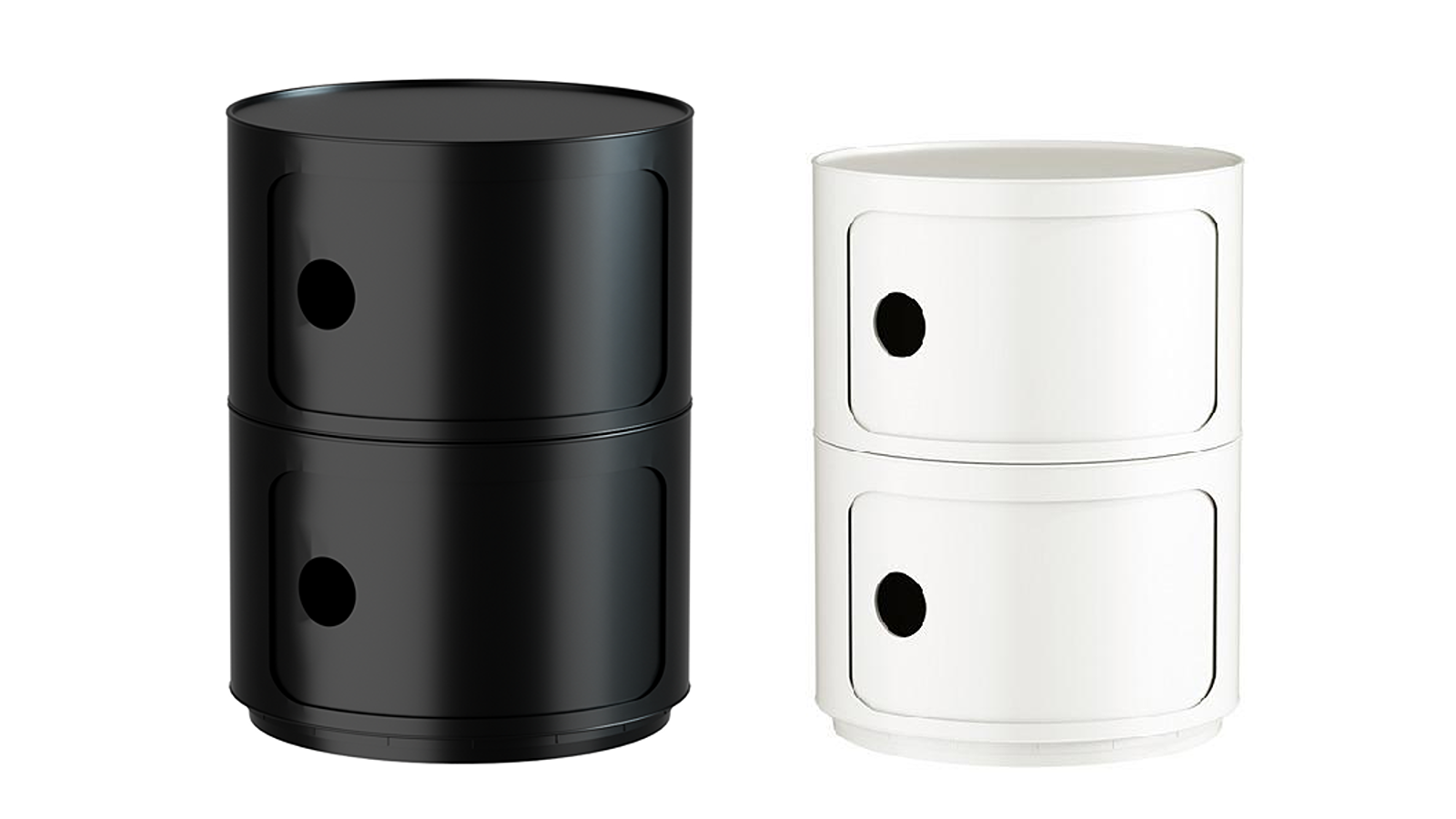 MIUZ 2-Tier Replica Componibili Round Storage Cabinet