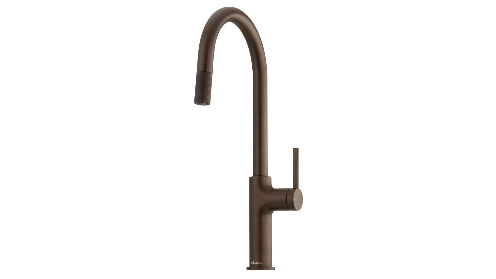 Oliveri Vilo Goose Neck Pull Out Mixer - Antique Bronze