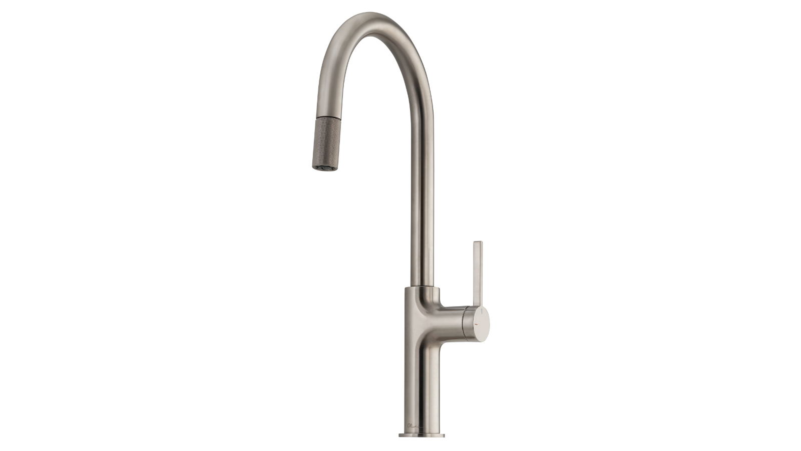 Oliveri Vilo Goose Neck Pull Out Mixer - Brushed Nickel