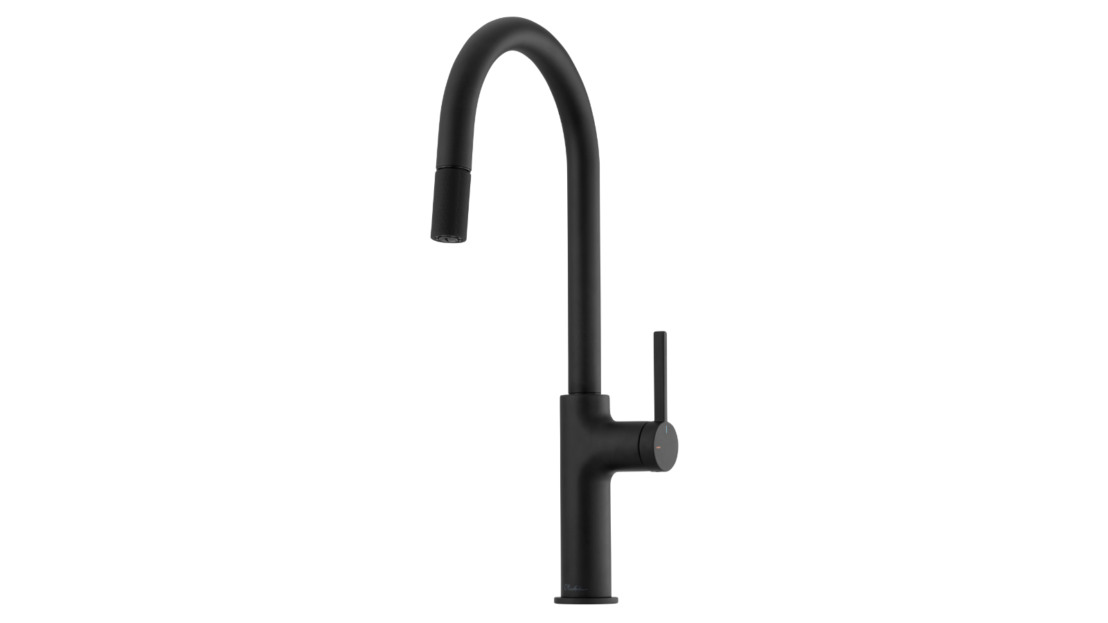 Oliveri Vilo Goose Neck Pull Out Mixer - Matte Black