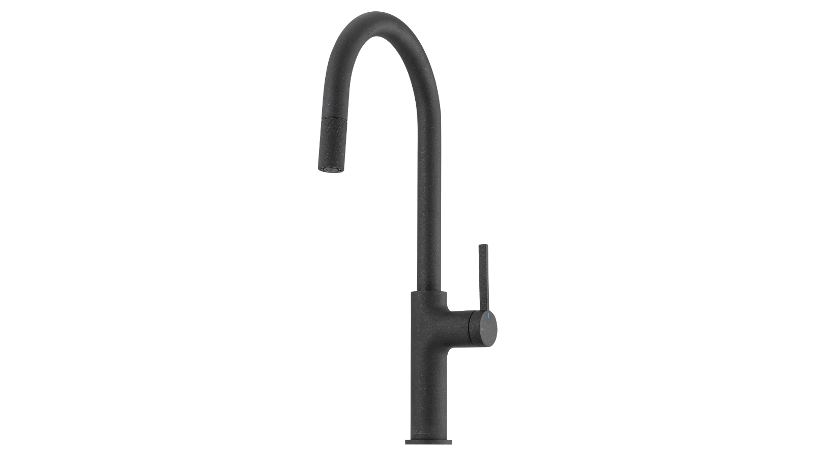 Oliveri Vilo Goose Neck Pull Out Mixer - Black Granite
