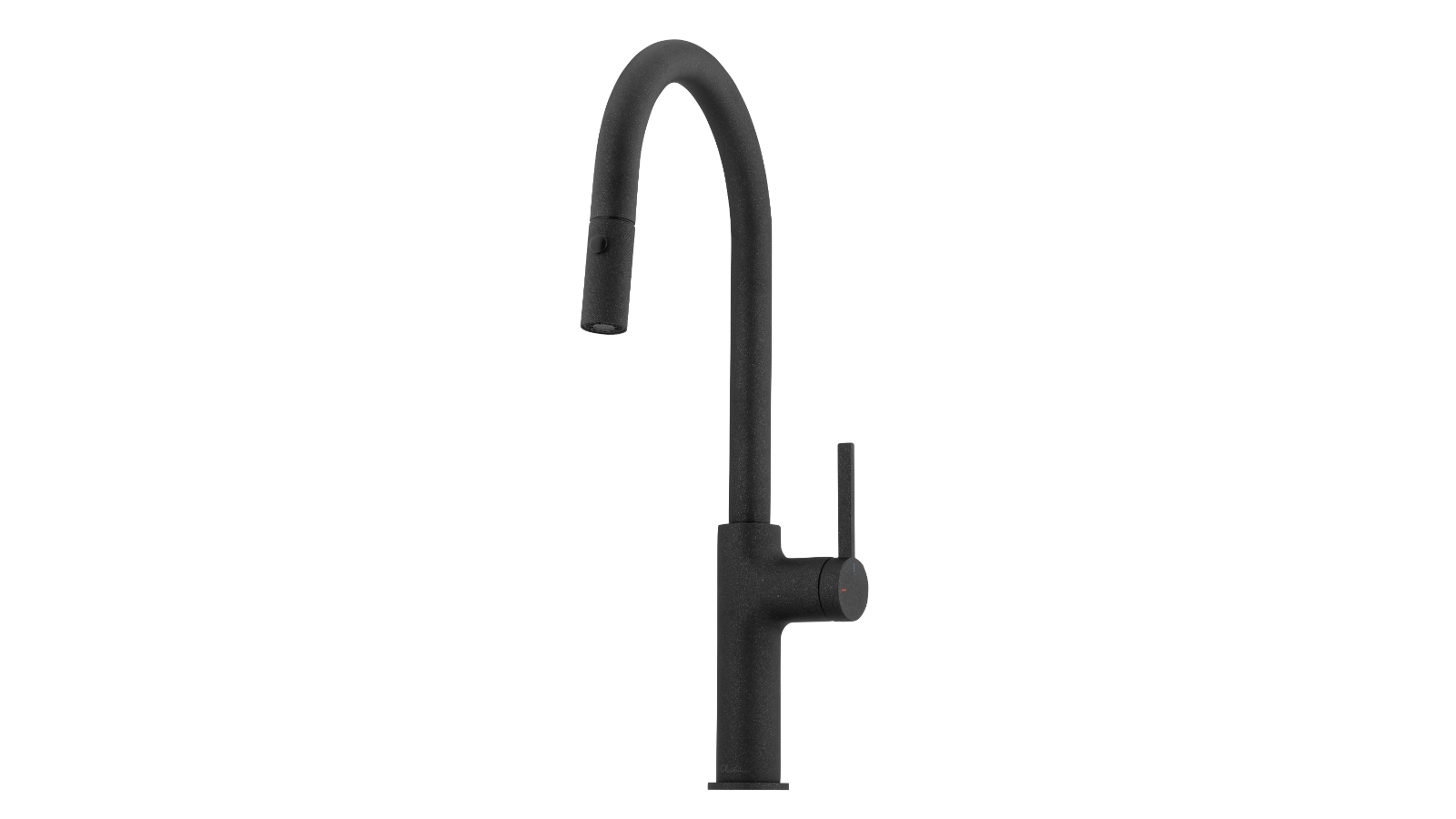 Oliveri Vilo Goose Neck Pull Out Spray Mixer - Black Granite
