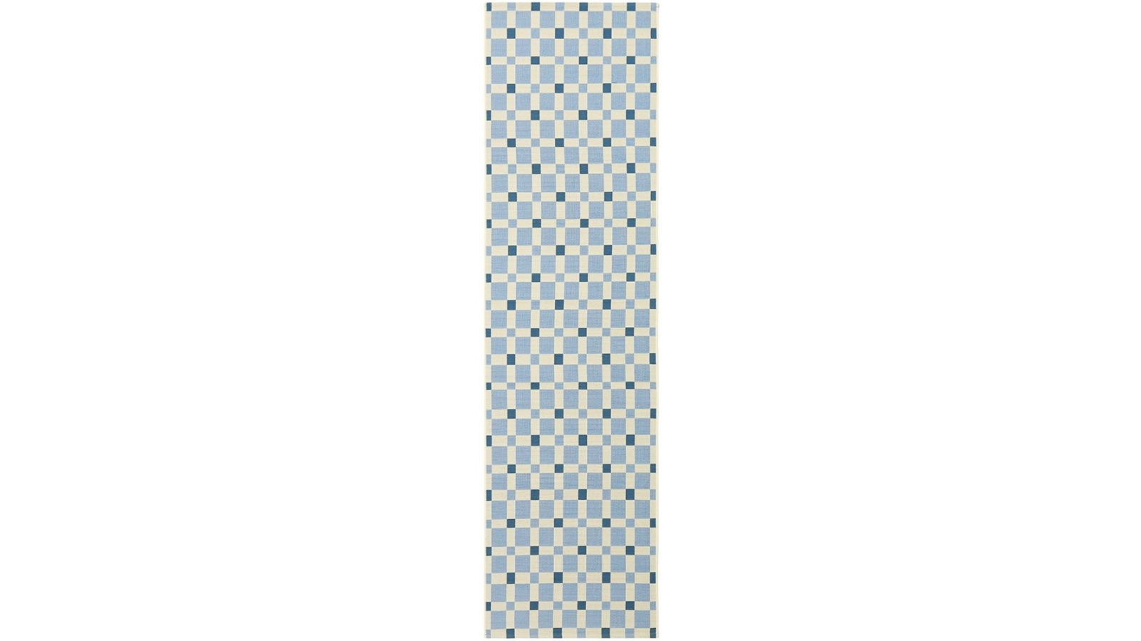 The Weave Studio Vistara Tito Blue Runner Outdoor Rug - 400 x 80cm