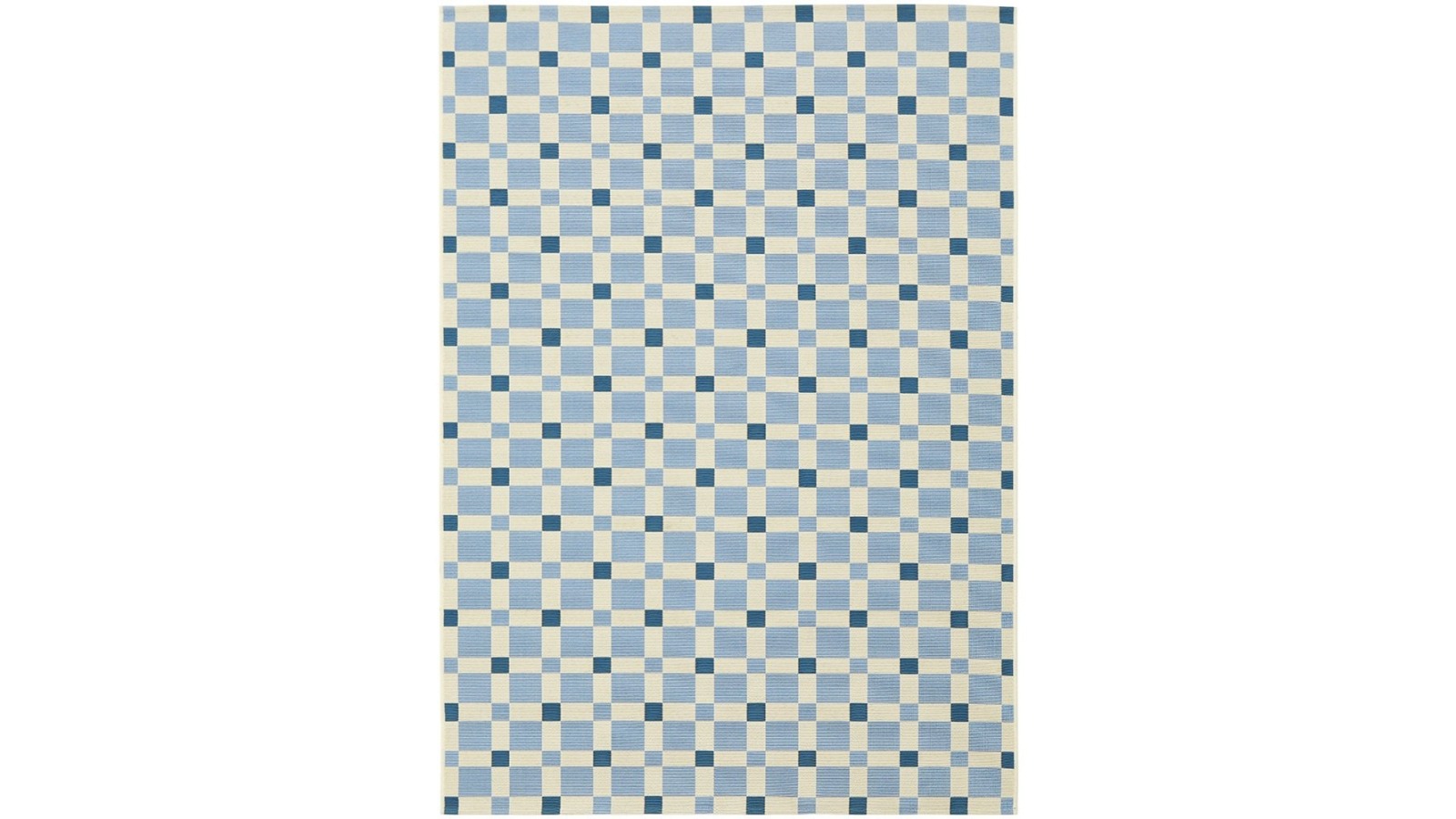 The Weave Studio Vistara Tito Blue Outdoor Rug - 160 x 100cm